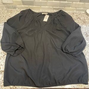 NWT Black Loft Blouse